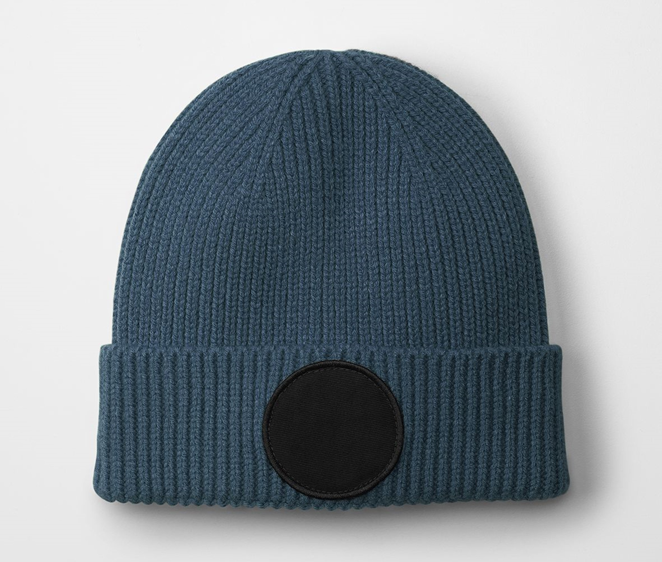 CIRCULAR FASHION PATCH BEANIE
