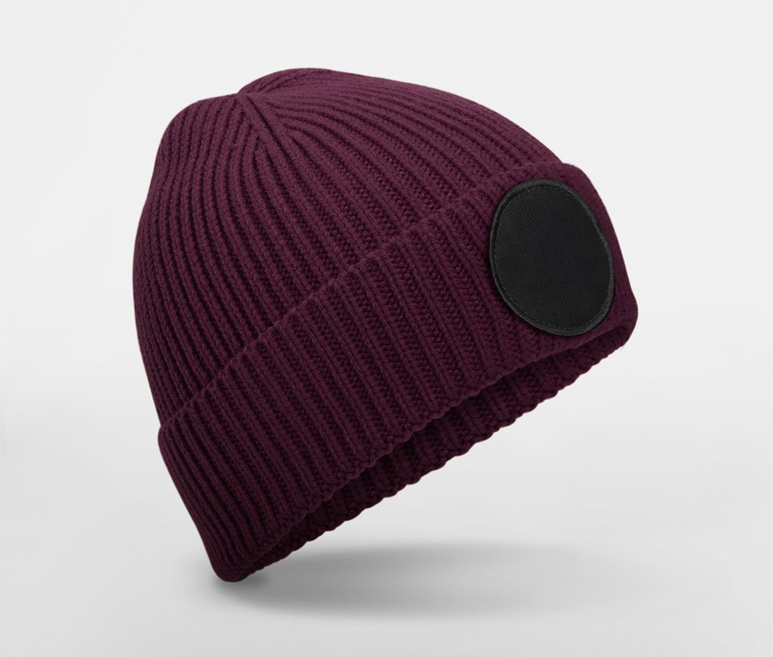 CIRCULAR FASHION PATCH BEANIE