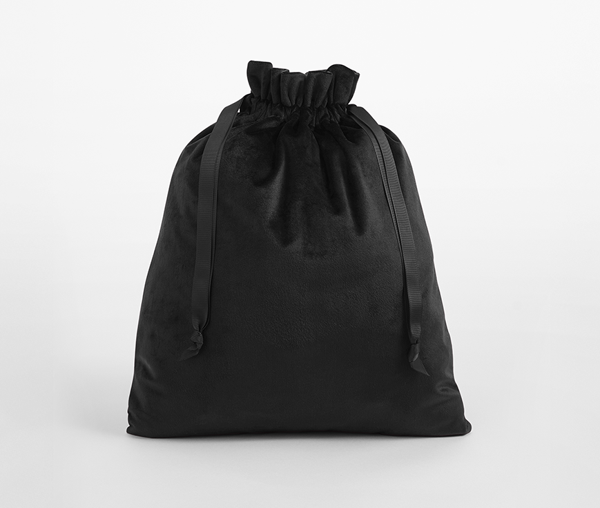VELVET GIFTBAG WITH RIBBON DRAWSTRING